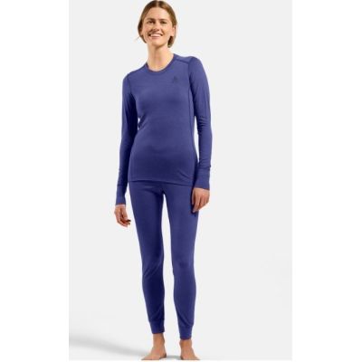6. Odlo BL TOP Crew Neck L/S MERINO 200 Langarm-Thermounterwäsche Größe S Blau