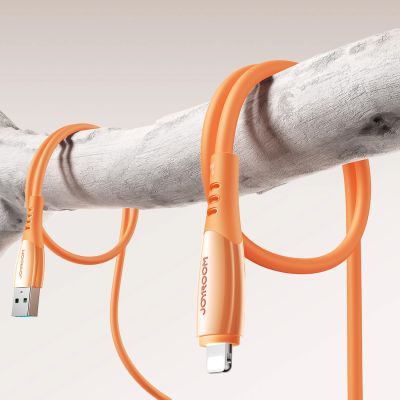 11. Joyroom S-A59 Vibrant Series 3A USB-A - Lightning Kabel 1,2 m - orange