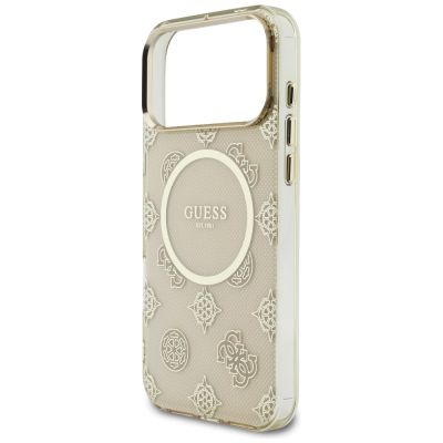 6. Guess IML Peony Dot MagSafe Hülle für iPhone 17 Pro Max – Beige