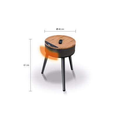 5. Unold Henry Keramik-Brauner Ventilator-Heiztisch (86545)