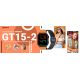 10. Gravity GT15-2 Smartwatch, oranges Silikonarmband + schwarzes Armband