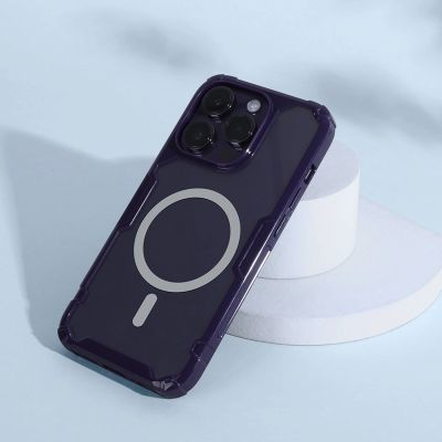 6. Nillkin Nature Pro Magnetische Hülle iPhone 14 Pro magnetische Hülle MagSafe blau