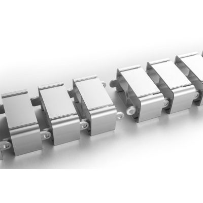 3. Kabelorganizer (Wirbelsäule), verstellbar, flexibel, 1,3 m, silber