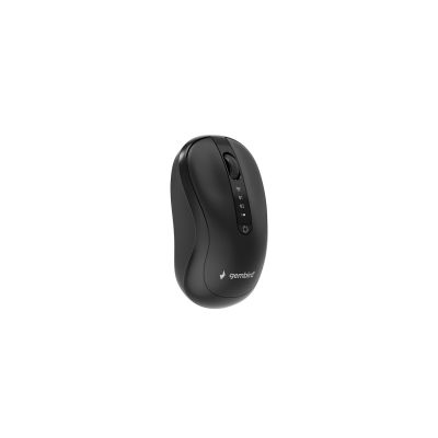 5. GEMBIRD Kabellose Maus Dual-Modus (2,4 GHz + Bluetooth) 1600 DPI, 4 Tasten, Schwarz