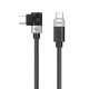 Orico CW240 USB-C auf USB-C PD 240W 20Gb/s 0,5m abgewinkeltes Kabel - Schwarz
