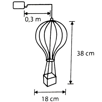 6. Dekorative Ballonfigur 80 LED 38 cm