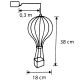 6. Dekorative Ballonfigur 80 LED 38 cm