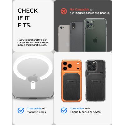 8. Spigen Slim Fold S314-4 MagSafe Handyhülle – Schwarz