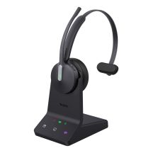 Yealink WH64 Mono UC Headset Kabelloses Kopfbügel-Headset für Büro/Callcenter USB Typ-C Bluetooth Schwarz