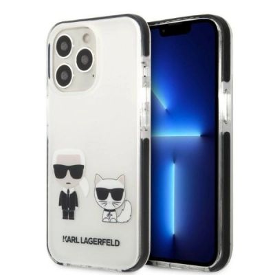 Karl Lagerfeld KLHCP13LTPEKCW iPhone 13 Pro / 13 6.1" Hardcase weiß/weiß Karl&Choupette