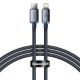 Baseus CAJY000201 Lightning – USB-C PD QC-Kabel 20 W 480 Mbit/s 1,2 m – Schwarz