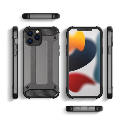 8. Hybrid Armor Hülle für iPhone 14 Pro gepanzerte Hybridhülle blau