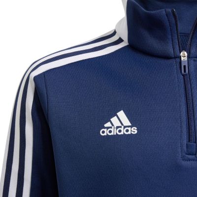 9. adidas Tiro 21 Warm Top marineblaues Kinder-Sweatshirt GK9672