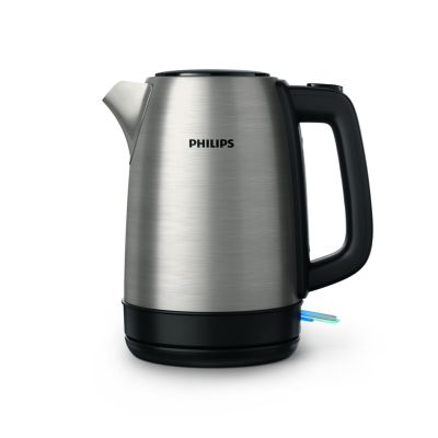 2. Philips Daily Collection Wasserkocher aus Metall, 1,7 l – mit Federdeckel und Füllstandsanzeige