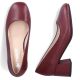 5. Damen-Pumps aus Leder mit hohem Absatz in Burgunderrot, Rieker 44750-35