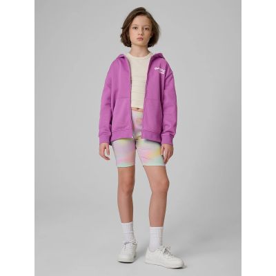 4. Mädchen-Sweatjacke mit Kapuze im Loose Fit 4F 4FJRSS26TSWSF2902-51S