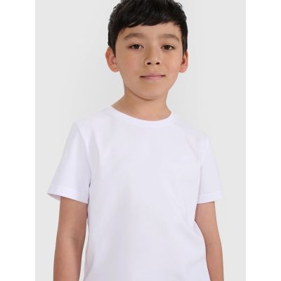 4. Normales, einfarbiges T-Shirt für Jungen 4F 4FJRMM00TTSHM3254-10S