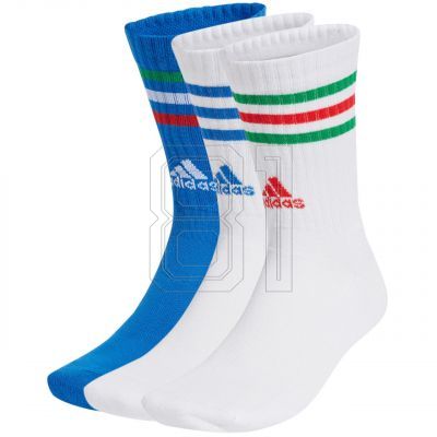 2. Adidas 3-Stripes Cushioned Crew Pairs socks IY8645