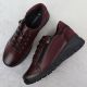 4. Bordeauxfarbene Damen-Lederschuhe mit Keilabsatz Vinceza 39964