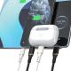 3. Dudao L25X USB-C - Lightning Kabel 1 m 30 W mit weichem Silikongeflecht - Schwarz