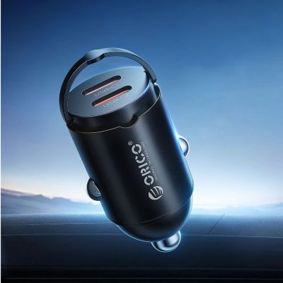 3. ORICO MiniRing 30 W Dual-USB-C-Zigarettenanzünder-Ladegerät aus Zinklegierung