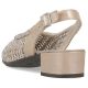 4. Damen-Sandalen in Metallic-Beige, Modell Rieker 47078-90