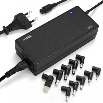 9. Universal-Netzteil für Laptop I-BOX IUZ120WA AUTO, 10 Stecker
