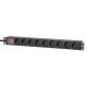 Intellinet 715133 PDU Stromverteilungseinheit 9 x Netzwerkanschlüsse 1U Schwarz