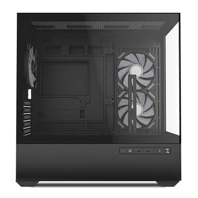 4. Sharkoon MK6 RGB Micro-ATX Gehäuse, 1x Glas, Schwarz