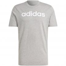 adidas Essentials Single Jersey Linear Logo-T-Shirt mit Stickerei M IC9277