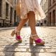 7. Vinceza 26-66943 Rosa-Beige Leder-Sandalen mit Absatz
