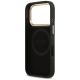 7. Guess 4G Logo Plate MagSafe Hülle für iPhone 17 Pro – Schwarz