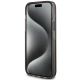 5. Guess Liquid Glitter Gold Stripes Hülle für iPhone 15 Plus / 14 Plus – Schwarz