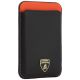 3. Lamborghini Urus D8 MagSafe Magnet-Handyhülle aus echtem Leder – Schwarz und Rot