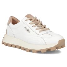 Leder-Plateau-Sneaker, weiß, Filippo DP7498