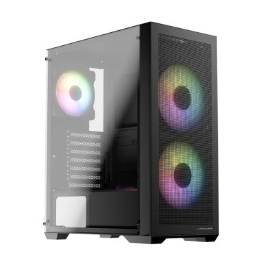 12. LC-Power LC-717B-ON Midi-Tower-Computer-Sicherheitshalterungen Weiß