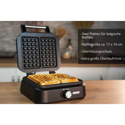 2. Unold 48275 2-Waffeleisen 1500W Schwarz