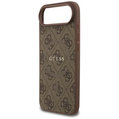 6. Guess 4G Ring Classic Logo MagSafe Hülle für iPhone 17 Air - Braun
