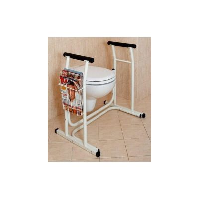 2. Zusätzliche Toilettenstütze mit Platz für eine Zeitung