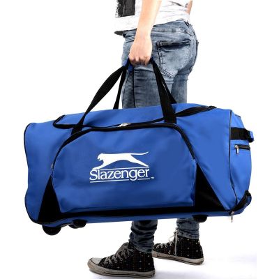 2. SLAZENGER BLAUE REISE-SPORTTASCHE MIT ROLLEN
