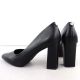 4. Schwarze Pumps mit spitzer Zehenpartie, schwarze Sergio Leone PB216