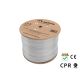 LANBERG UFTP-KABEL CAT 6A 305M CU LSZH DRAHT GRAU CPR+FLUKE BESTANDEN