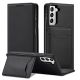 5. Magnet Kartenetui für Samsung Galaxy S22+ (S22 Plus) Tasche Wallet Kartenhalter Schwarz