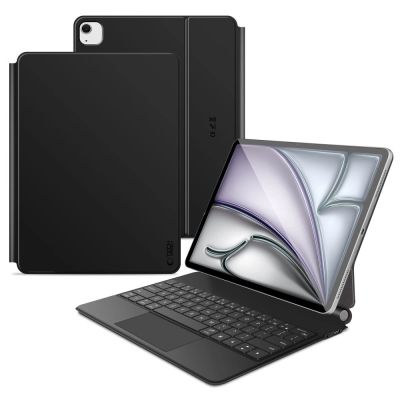 Tech-Protect Smartcase Magnetic mit Tastatur für iPad Pro 12,9" 2020 / 2021 / 2022 / iPad Air 13" 2024 / 2025 - Schwarz