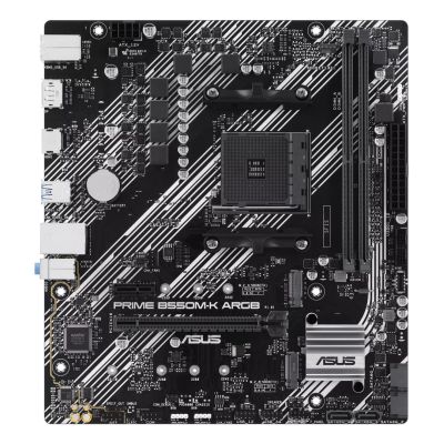 2. ASUS PRIME B550M-K ARGB AMD B550 Sockel AM4 Micro-ATX