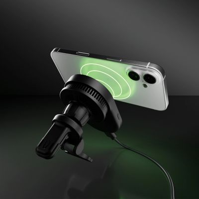 9. SBS Magnethalterung mit Qi2.2 25W kabellosem Ladegerät mit aktiver Kühlung – Schwarz