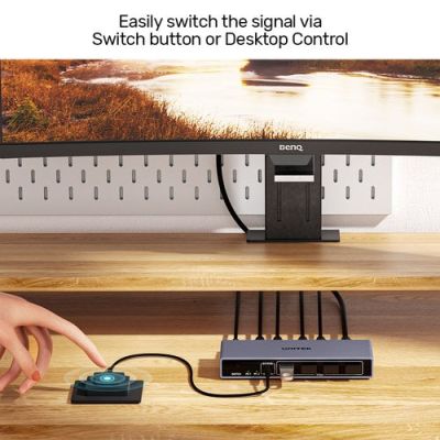 7. Unitek KVM-Switch 8K@60Hz USB 3.0 5Gbps DP