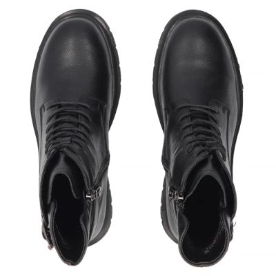 5. Schwarze Damen-Ankle-Boots aus Leder, Filippo DBT8018