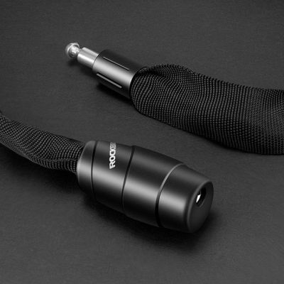 4. Rockbros 3230002001 Fahrradschloss mit Zahlenkombination und Schlüssel - schwarz