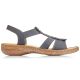 2. Bequeme Damen-Sandalen zum Hineinschlüpfen mit elastischen Riemen Rieker 62850-14